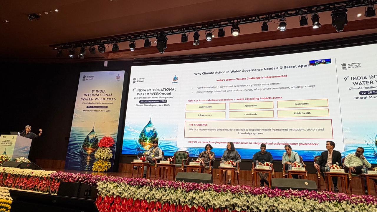 Prof. Anamika Barua at International Water Week 2026, New Delhi, India, sharing insights and contributing to conversations on sustainable water management, climate resilience, and the future of water governance.