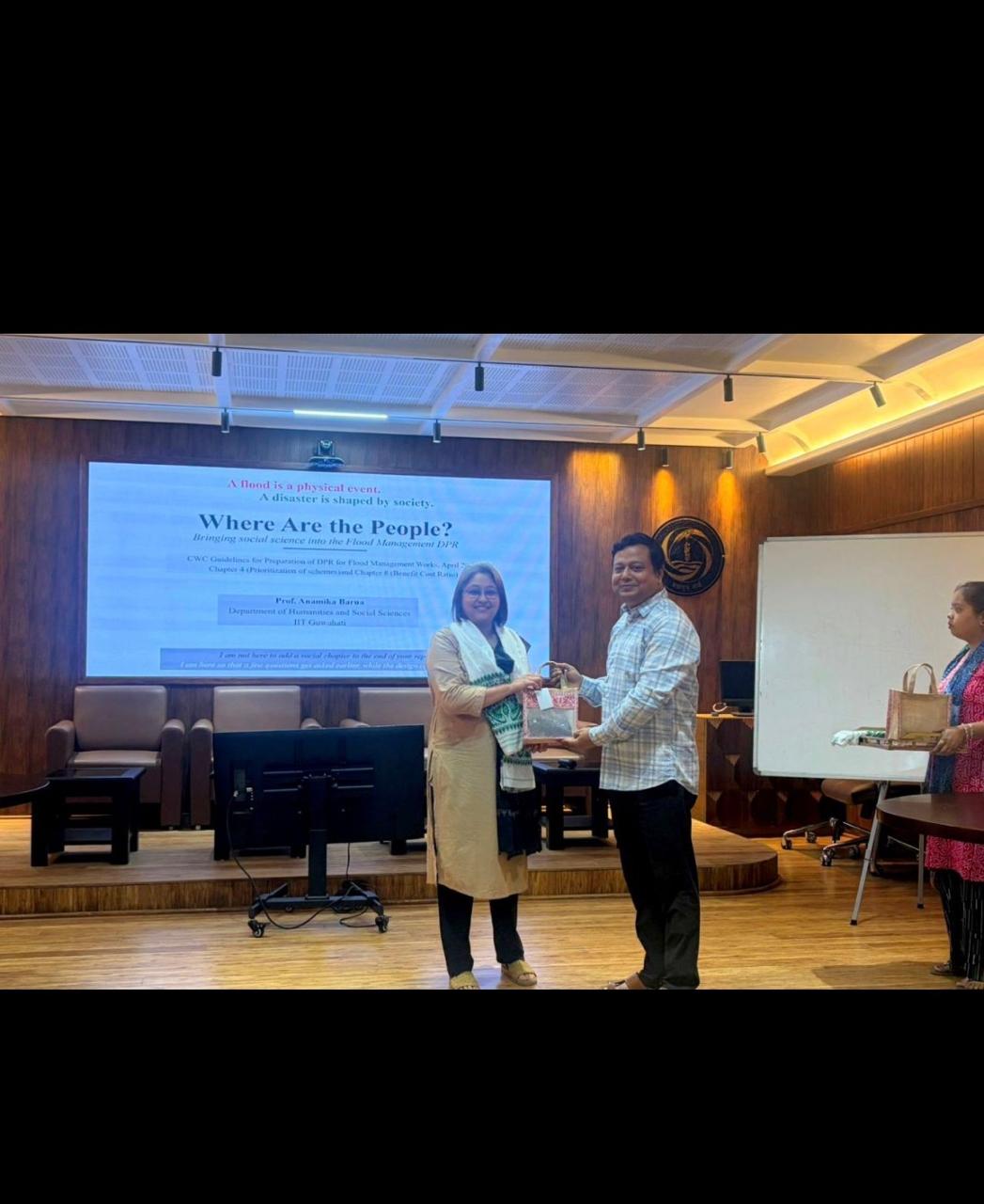 Prof. Anamika Barua led the session on socio-economic considerations for DPR preparation at the Brahmaputra Board
