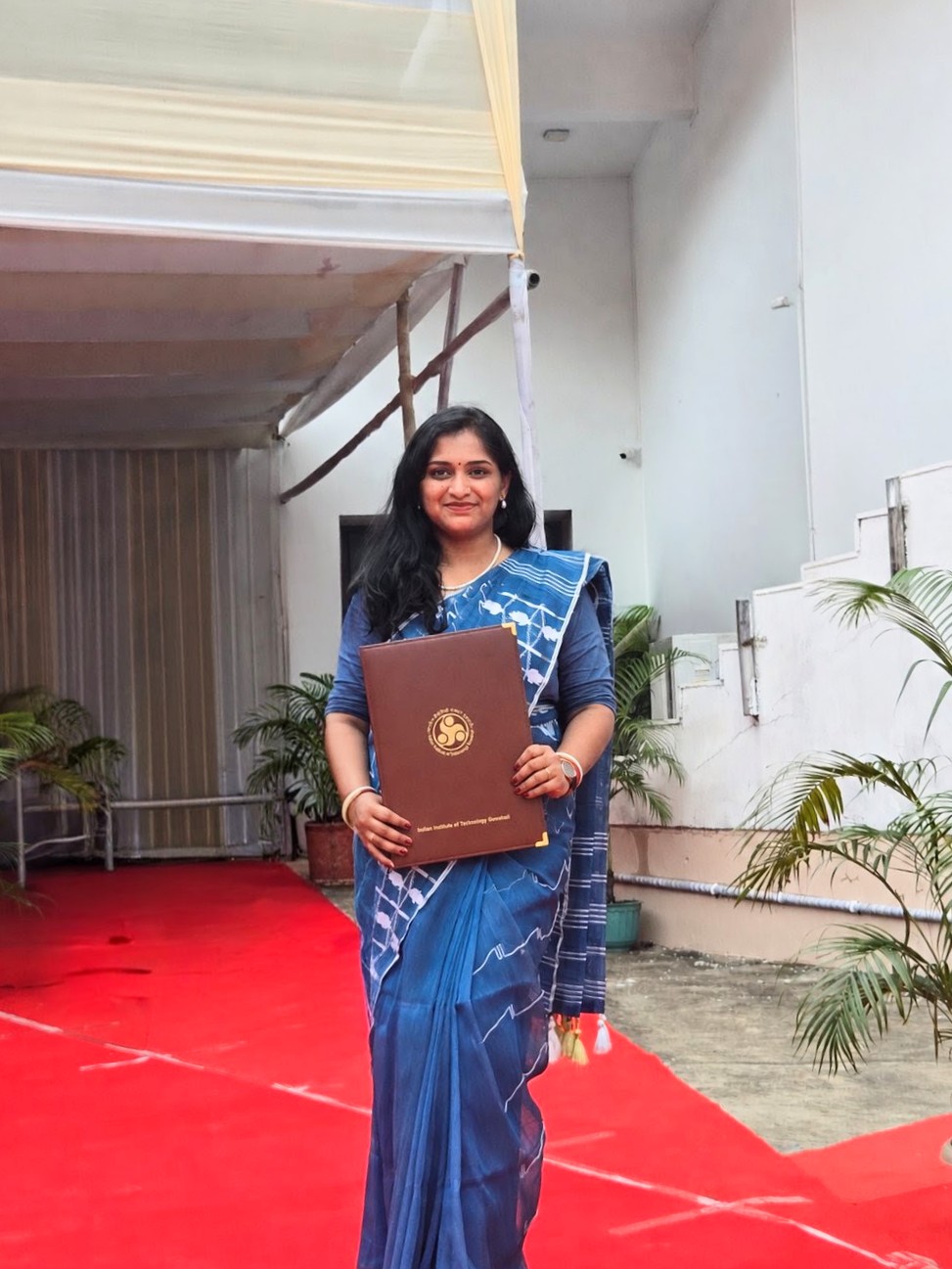 Protiva Adhikarey successfully defended her PhD thesis in June 2026 and received her degree at the 28th Convocation of IIT Guwahati.